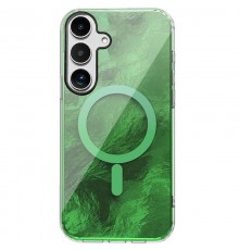 Чохол TPU Shiny Mountain (MagFit) для Samsung Galaxy S25 FE Green