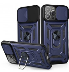 Чохол Ummi Camshield Serge Ring для Apple iPhone 12 Pro (6.1") Синій