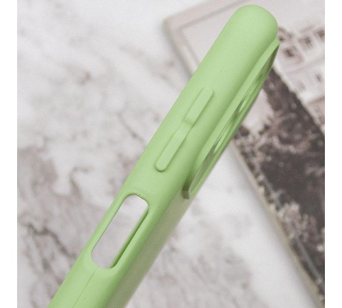 Чохол TPU GETMAN Liquid Silk Full Camera для Samsung Galaxy M33 5G Зелений / Pistachio Чохол TPU GETMAN Liquid Silk Full Camera для Samsung Galaxy M33 5G Зелений / Pistachio