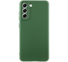 Чохол TPU GETMAN Liquid Silk Full Camera для Samsung Galaxy S22+ Зелений / Dark green