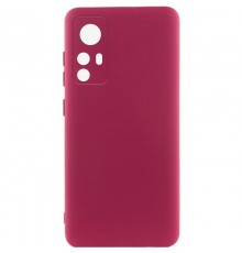 Чохол TPU GETMAN Liquid Silk Full Camera для Xiaomi 12T / 12T Pro Бордовий / Marsala
