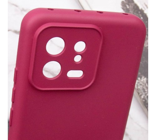 Чохол TPU GETMAN Liquid Silk Full Camera для Xiaomi 13 Бордовий / Marsala Чохол TPU GETMAN Liquid Silk Full Camera для Xiaomi 13 Бордовий / Marsala