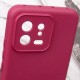 Чохол TPU GETMAN Liquid Silk Full Camera для Xiaomi 13 Бордовий / Marsala