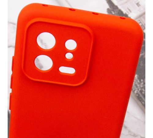 Чохол TPU GETMAN Liquid Silk Full Camera для Xiaomi 13 Червоний / Red Чохол TPU GETMAN Liquid Silk Full Camera для Xiaomi 13 Червоний / Red