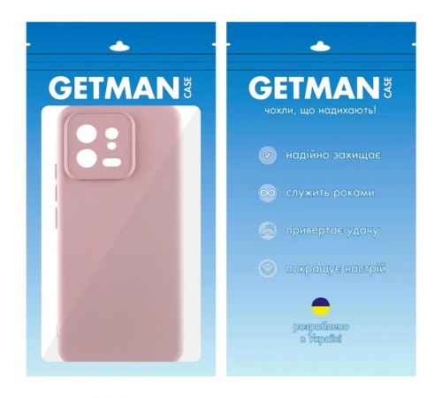 Чохол TPU GETMAN Liquid Silk Full Camera для Xiaomi 13 Рожевий / Pink Sand Чохол TPU GETMAN Liquid Silk Full Camera для Xiaomi 13 Рожевий / Pink Sand