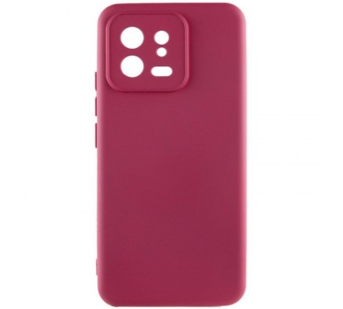 Чохол TPU GETMAN Liquid Silk Full Camera для Xiaomi 13 Pro Бордовий / Marsala Чохол TPU GETMAN Liquid Silk Full Camera для Xiaomi 13 Pro Бордовий / Marsala