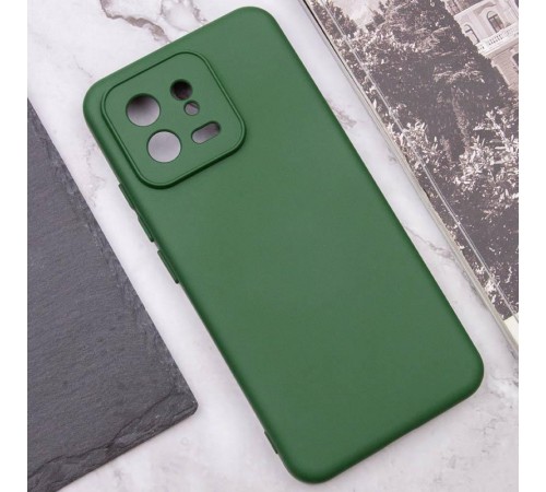 Чохол TPU GETMAN Liquid Silk Full Camera для Xiaomi 13 Pro Зелений / Dark green Чохол TPU GETMAN Liquid Silk Full Camera для Xiaomi 13 Pro Зелений / Dark green