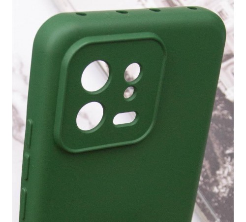 Чохол TPU GETMAN Liquid Silk Full Camera для Xiaomi 13 Pro Зелений / Dark green Чохол TPU GETMAN Liquid Silk Full Camera для Xiaomi 13 Pro Зелений / Dark green