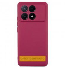 Чохол TPU GETMAN Liquid Silk Full Camera для Xiaomi Poco X6 / Note 13 Pro 5G Бордовий / Marsala