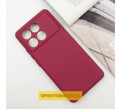 Чохол TPU GETMAN Liquid Silk Full Camera для Xiaomi Poco X6 / Note 13 Pro 5G Бордовий / Marsala Чохол TPU GETMAN Liquid Silk Full Camera для Xiaomi Poco X6 / Note 13 Pro 5G Бордовий / Marsala