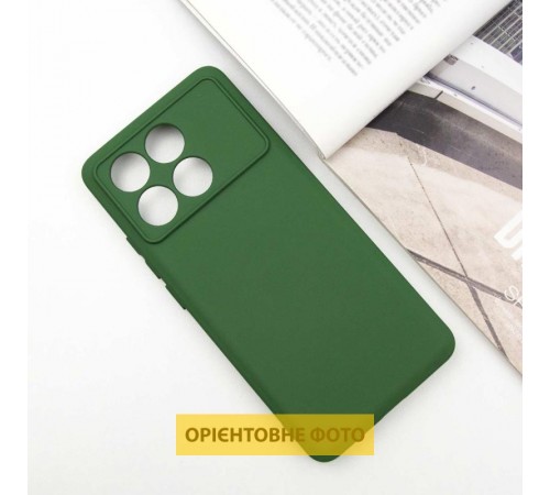Чохол TPU GETMAN Liquid Silk Full Camera для Xiaomi Poco X6 / Note 13 Pro 5G Зелений / Dark green Чохол TPU GETMAN Liquid Silk Full Camera для Xiaomi Poco X6 / Note 13 Pro 5G Зелений / Dark green