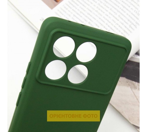 Чохол TPU GETMAN Liquid Silk Full Camera для Xiaomi Poco X6 / Note 13 Pro 5G Зелений / Dark green Чохол TPU GETMAN Liquid Silk Full Camera для Xiaomi Poco X6 / Note 13 Pro 5G Зелений / Dark green