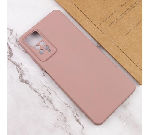 Чохол TPU GETMAN Liquid Silk Full Camera для Xiaomi Redmi Note 11 Pro 4G/5G / 12 Pro 4G Рожевий / Pink Sand