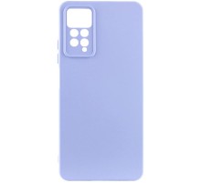 Чохол TPU GETMAN Liquid Silk Full Camera для Xiaomi Redmi Note 11 Pro 4G/5G / 12 Pro 4G Бузковий / Light purple