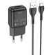 МЗП Hoco C96A (1USB/2.1A) + кабель USB to Type-C