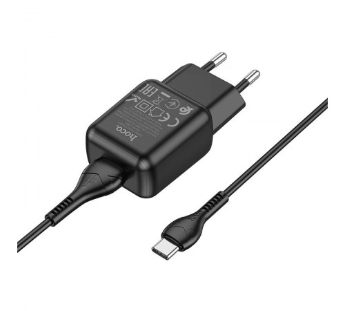 МЗП Hoco C96A (1USB/2.1A) + кабель USB to Type-C МЗП Hoco C96A (1USB/2.1A) + кабель USB to Type-C