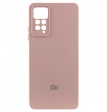 Чохол Silicone Cover Lakshmi Full Camera (AAA) with Logo для Xiaomi Redmi Note 11 (Global) / Note 11 Рожевий / Pink Sand