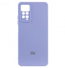 Чохол Silicone Cover Lakshmi Full Camera (AAA) with Logo для Xiaomi Redmi Note 11 (Global) / Note 11 Бузковий / Dasheen