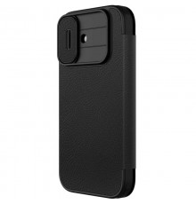 Шкіряний чохол-книжка Nillkin Qin Pro Camshield для Apple iPhone 17 (6.3") Black