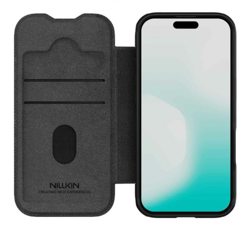Шкіряний чохол-книжка Nillkin Qin Pro Camshield для Apple iPhone 17 Air (6.5") Black