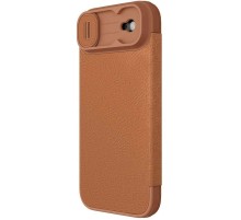 Шкіряний чохол-книжка Nillkin Qin Pro Camshield для Apple iPhone 17 Air (6.5") Brown
