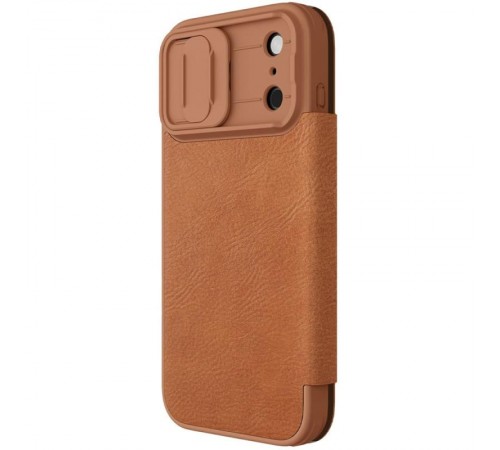 Шкіряний чохол-книжка Nillkin Qin Pro Camshield для Apple iPhone 17 Pro (6.3") Brown