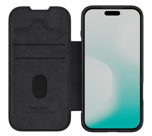 Шкіряний чохол-книжка Nillkin Qin Pro Camshield для Apple iPhone 17 Pro Max (6.9") Black