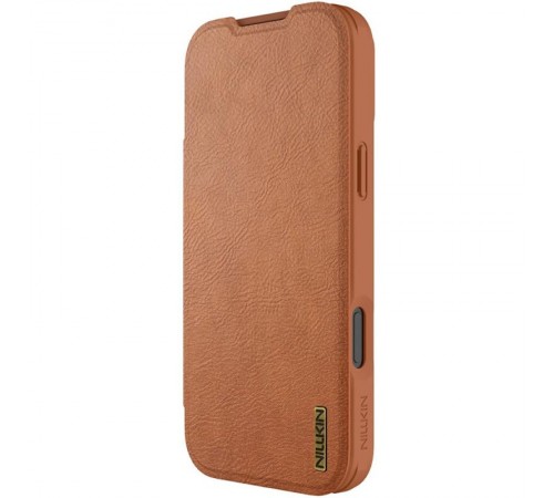 Шкіряний чохол-книжка Nillkin Qin Pro Camshield для Apple iPhone 17 Pro Max (6.9") Brown