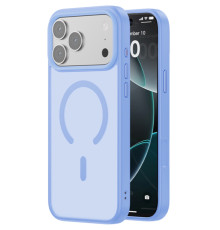 TPU+PC чохол Blueo Skin Friendly Frosted with Magnetic Fit для Apple iPhone 17 Pro Max / 18 Pro Max Блакитний / Sky Blue
