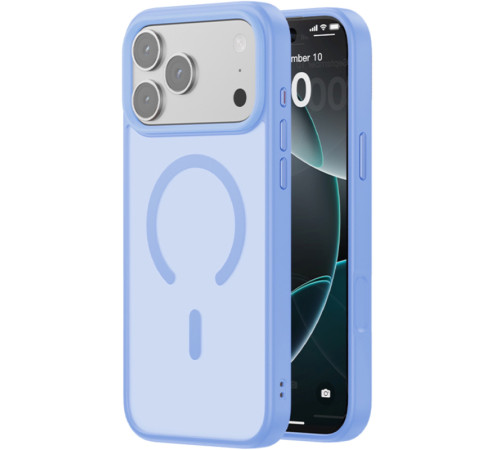 TPU+PC чохол Blueo Skin Friendly Frosted with Magnetic Fit для Apple iPhone 17 Pro Max / 18 Pro Max Блакитний / Sky Blue