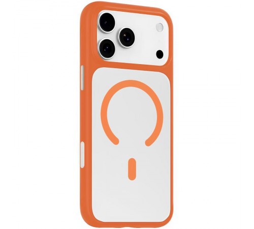 TPU+PC чохол Blueo Skin Friendly Frosted with MagSafe для Apple iPhone 17 Pro Max (6.9") Помаранчевий