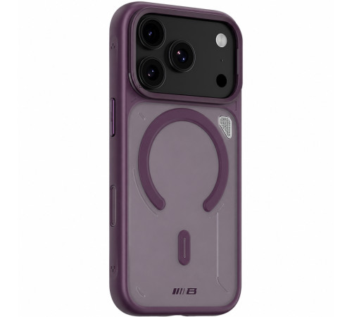 TPU+PC чохол Blueo Frosted Heat Dissip. with MagSafe для Apple iPhone 17 Pro / 18 Pro (6.3") Бордовий / Deep Cherry