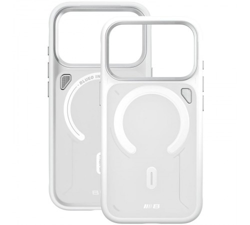 TPU+PC чохол Blueo Frosted Heat Dissipation Stand with MagSafe для Apple iPhone 17 Pro (6.3") Білий
