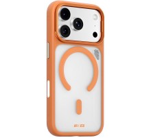 TPU+PC чохол Blueo Frosted Heat Dissipation Stand with MagSafe для Apple iPhone 17 Pro (6.3") Помаранчевий