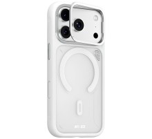 TPU+PC чохол Blueo Frosted Heat Dissipation Stand with MagSafe для Apple iPhone 17 Pro Max (6.9") Білий