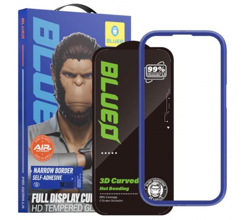 Захисне 3D скло Blueo Hot Bending New для Apple iPhone 15 Pro (6.1") Чорний