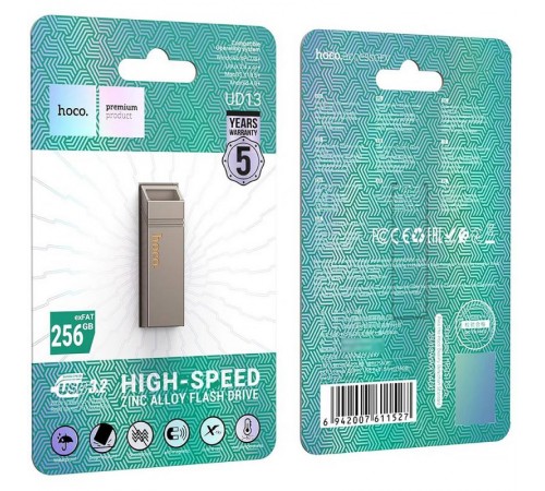 Флеш-накопичувач Hoco UD13 USB3.2 - 256GB Gray Флеш-накопичувач Hoco UD13 USB3.2 - 256GB Gray