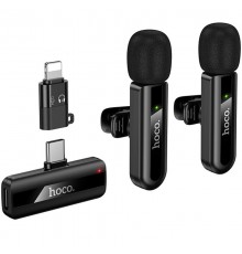 Петличний бездротовий мікрофон Hoco L20A Mini Voice (Lightning/Type-C) 60 mAh