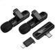 Петличний бездротовий мікрофон Hoco L20A Mini Voice (Lightning/Type-C) 60 mAh