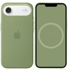 Чохол Silicone case (AAA) with Magsafe and Animation для Apple iPhone 17 Air (6.5") Light Moss