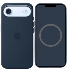Чохол Silicone case (AAA) with Magsafe and Animation для Apple iPhone 17 Air (6.5") Midnight