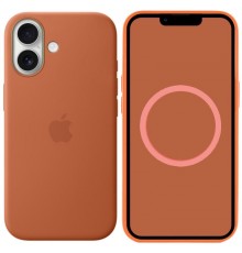 Чохол Silicone case (AAA) with Magsafe and Animation для Apple iPhone 17 (6.3") Terra Cotta