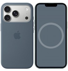 Чохол Silicone case (AAA) with Magsafe and Animation для Apple iPhone 17 Pro Max (6.9") Anchor Blue
