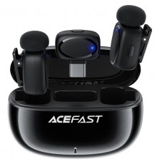 Петличний бездротовий мікрофон Acefast R2 Type-C Black