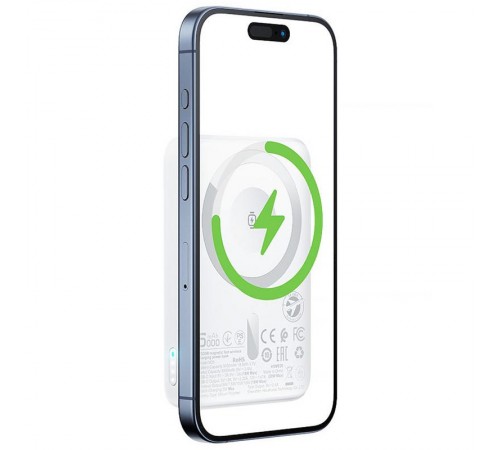 Портативний ЗП Power Bank Acefast M25 20W з БЗП+iWatch 5000 mAh White