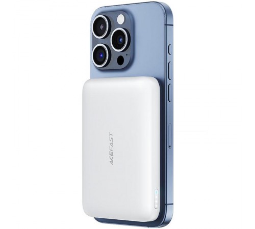 Портативний ЗП Power Bank Acefast M25 20W з БЗП+iWatch 5000 mAh White