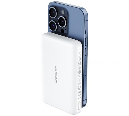 Портативний ЗП Power Bank Acefast M26 20W з БЗП 10000 mAh White