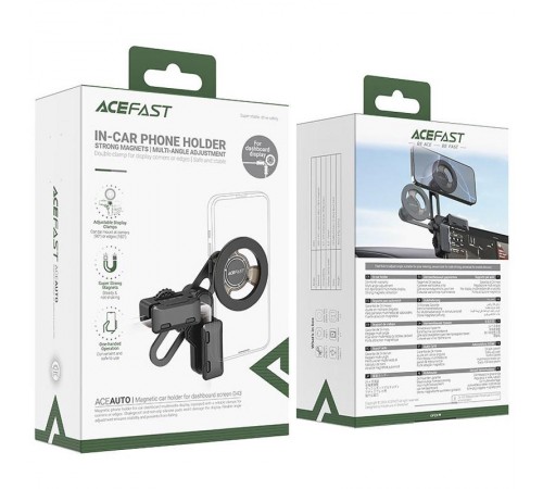 Автотримач Acefast D43 for dashboard screen Black