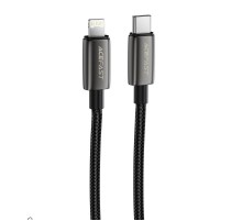 Дата кабель Acefast C23-01 Type-C to Lightning 30W (1.2m) Black