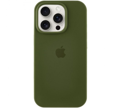 Чохол Silicone Case Full Protective (AA) для Apple iPhone 17 Pro (6.3") Зелений / Dark Olive Чохол Silicone Case Full Protective (AA) для Apple iPhone 17 Pro (6.3") Зелений / Dark Olive